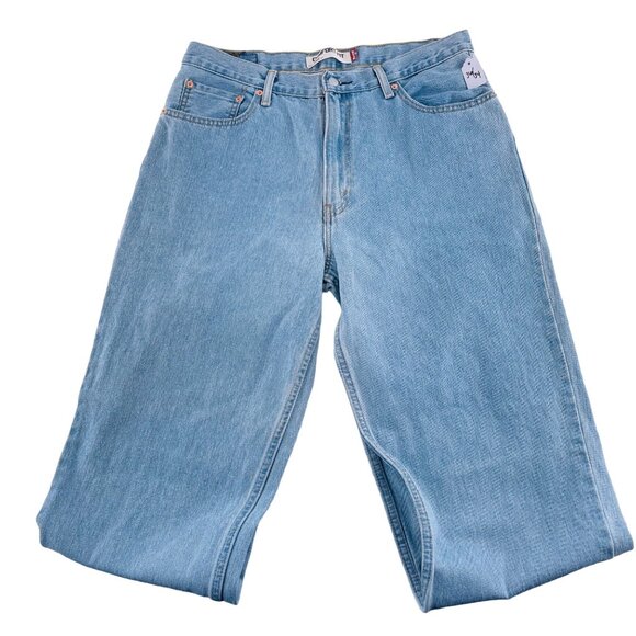 Levis 560 Comfort Fit Mens Jeans Size 36x34 Light Blue Denim - Picture 1 of 7